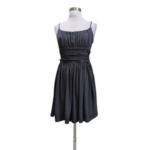 WHITE HOUSE BLACK MARKET Dress Stretch Jersey Ruched Adjustable Straps Sz 4